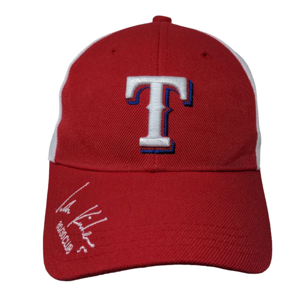 Texas Rangers Progressive 30/30 Club Strapback Hat Red OSFM Embroidered